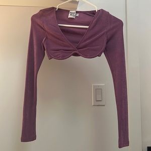 Princess Polly purple crop top